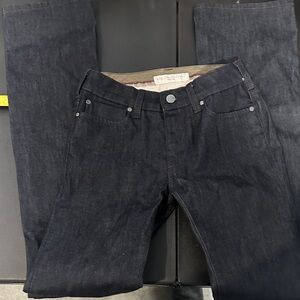 Stella McCartney women’s mid rise dark blue / black straight leg jeans size 26